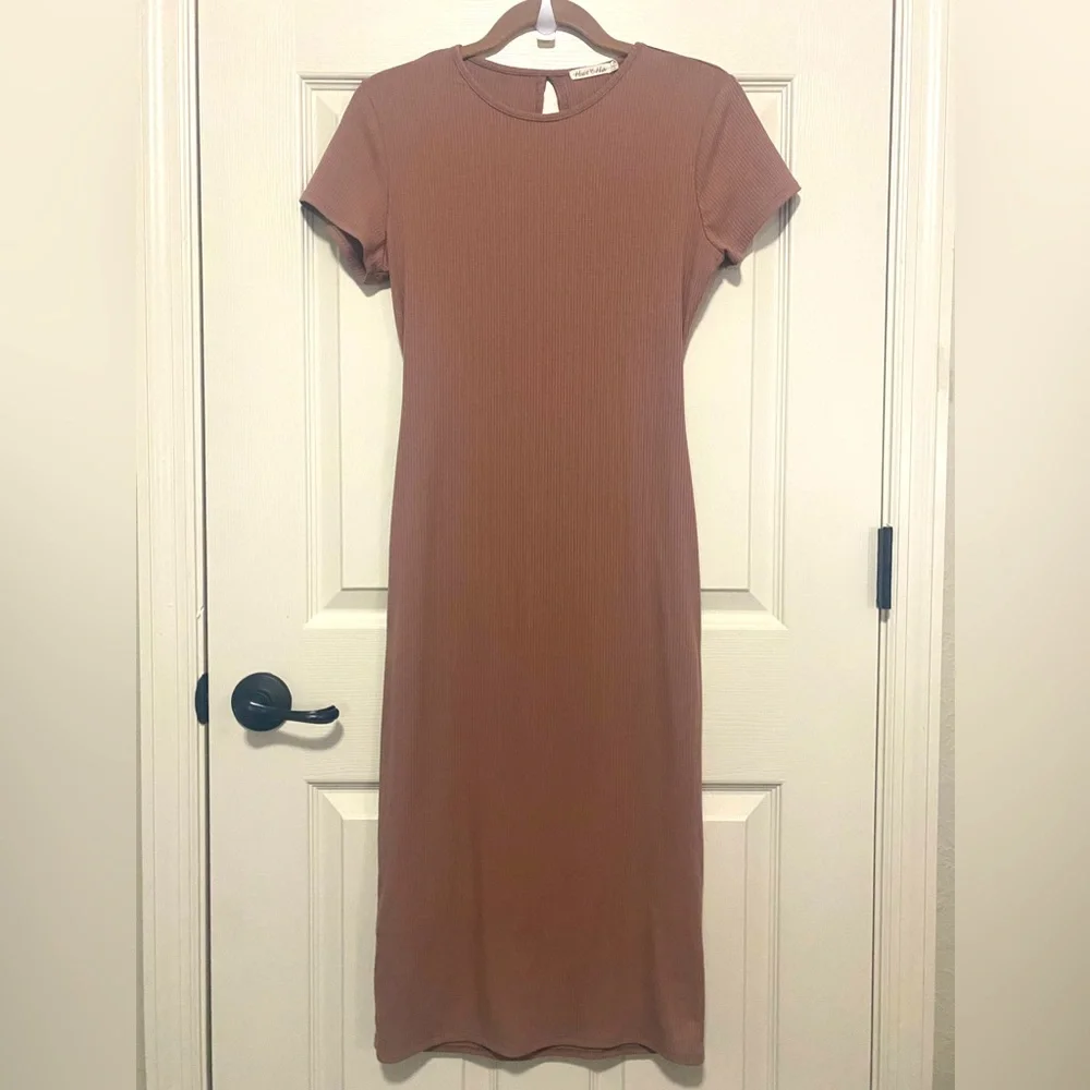 Women's Bodycon Dress | Color: Topaz | Size: Large - Picture 1 of 9